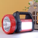 Geepas Rechargeable Search Light with Lantern - Hand held LED Torch 16 Hours Working with 2000mAh Battery - Perfedt for Camping, Trekking, Outdoor- 2 Years Warranty