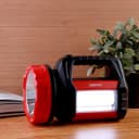 Geepas Rechargeable Search Light with Lantern - Hand held LED Torch 16 Hours Working with 2000mAh Battery - Perfedt for Camping, Trekking, Outdoor- 2 Years Warranty