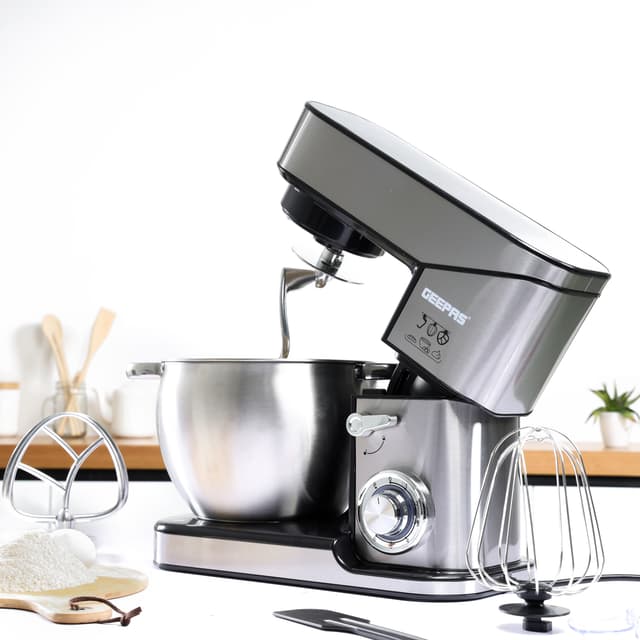 عجانة 10 لتر بقوة 2000 واط من جيباس 6 سرعات Geepas Kitchen Machine with Whisk