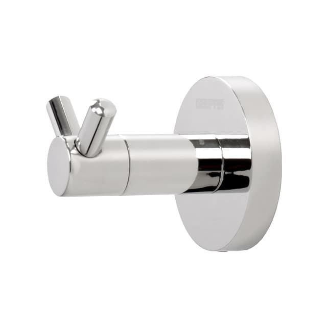 Geepas GSW61039 Double Hook Wall / Wall / Door Hanger Made of Durable Stainless Steel and Rust-Resistant Chrome Finish, 8-Kgs Load Bearing Capacity