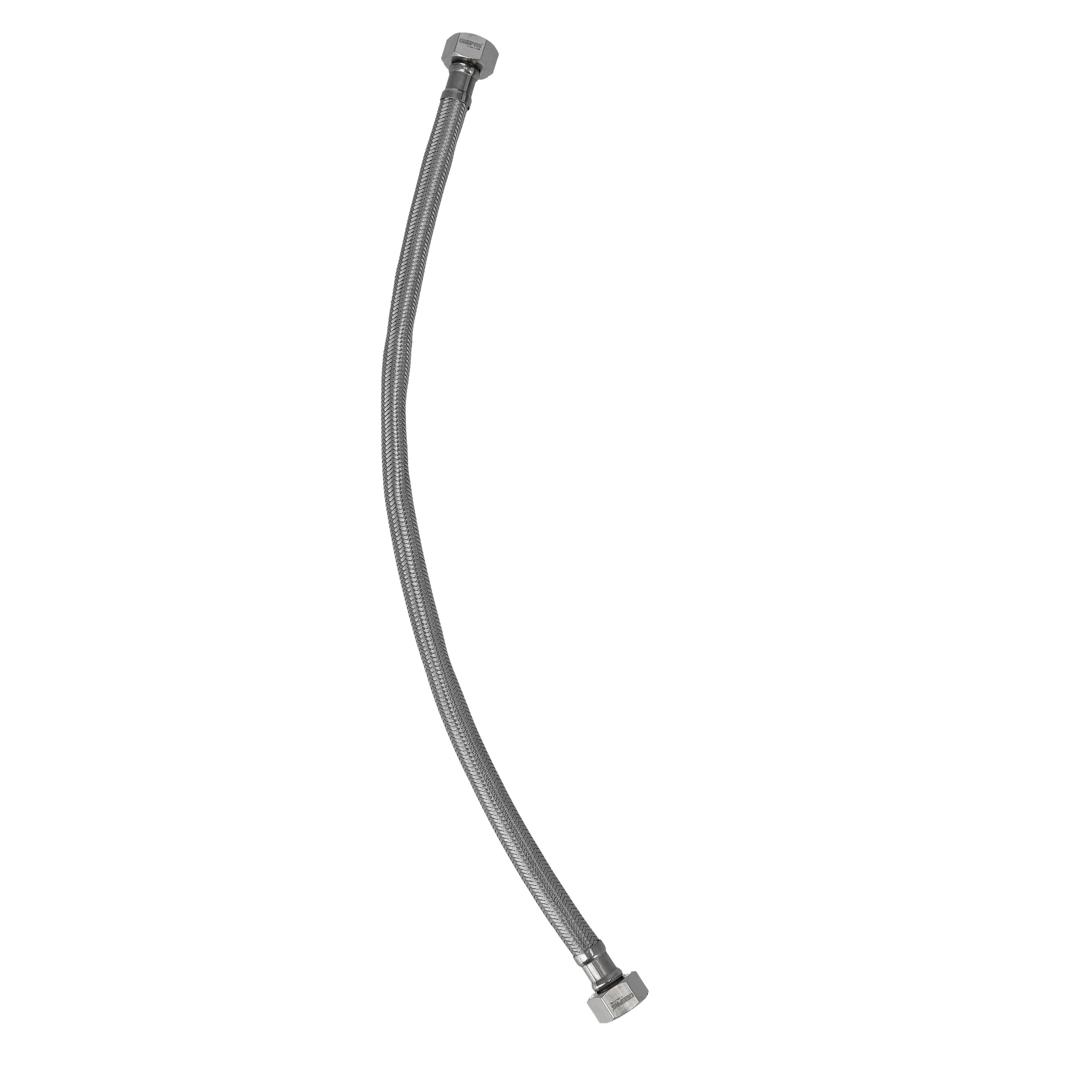 Geepas Stainless Steel Braided Hose 45 Cm - Portable Leak Proof Washing Machine Hose - Durable Material, Anit Rust, Clog - Ideal for Washing Machine, Taps, basin, Sink & More