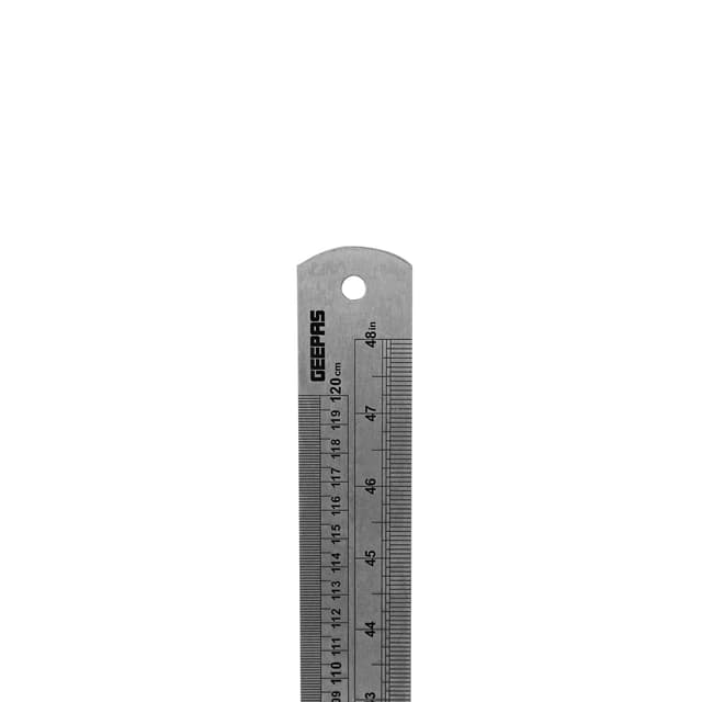 مسطرة قياس جيباس 120 سم من الفولاذ المقاوم للصدأ  Geepas Stainless Steel Ruler Precision Metal Ruler