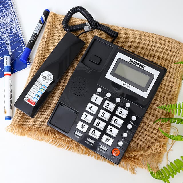 هاتف أرضي ب 16 رقم  Telephone LCD Geepas
