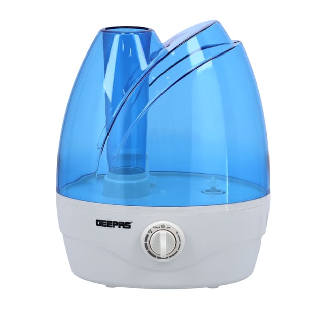 جهاز ترطيب الجو جيباس 2.6 لتر 32 واط بفوهتين Geepas Ultra Sonic Humidifier Portable Double Nozzle