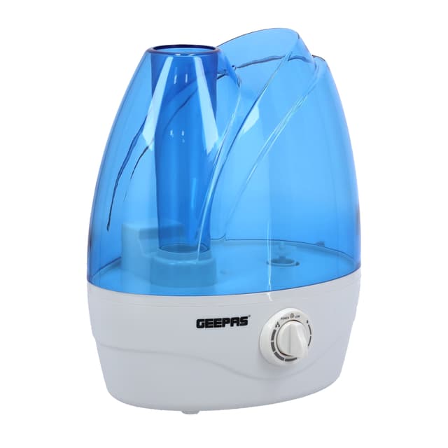 جهاز ترطيب الجو جيباس 2.6 لتر 32 واط بفوهتين Geepas Ultra Sonic Humidifier Portable Double Nozzle