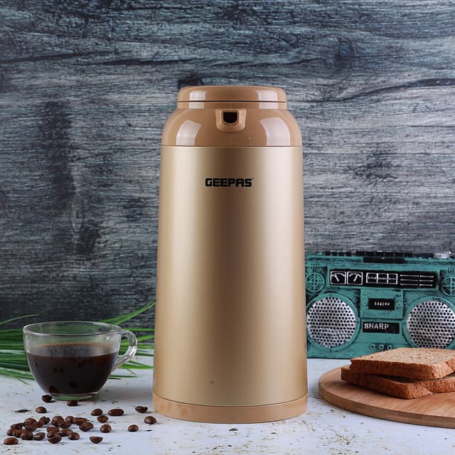 ترمس حراري جيباس المقاوم للحرارة 1.9 لتر Geepas Hot & Cold Vacuum Flask 1.9L