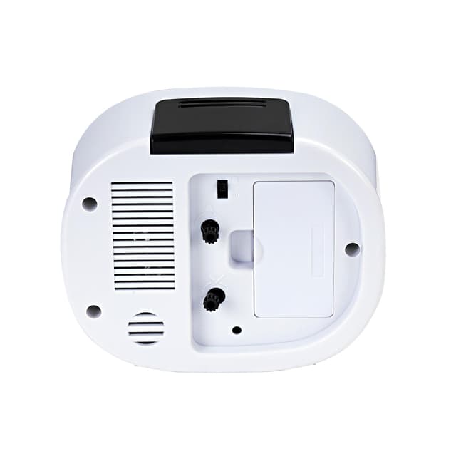 Geepas Gwc26018 Bell Alarm Clock - Small Battery Operated Analog Silent Non-Ticking Ascending Beep Sounds Snooze Light Functions | Ideal For Study Room Bed & More