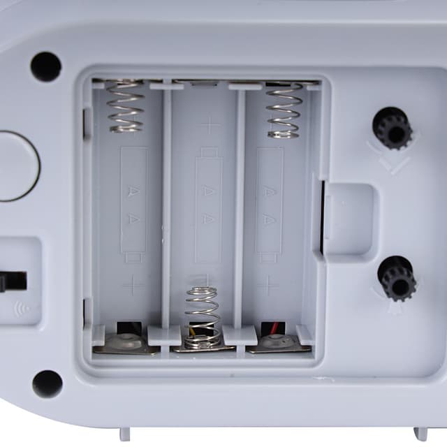 ساعة منبه جيباس بأصوات تنبيه تصاعدية Geepas Bell Alarm Clock Silent Non Ticking