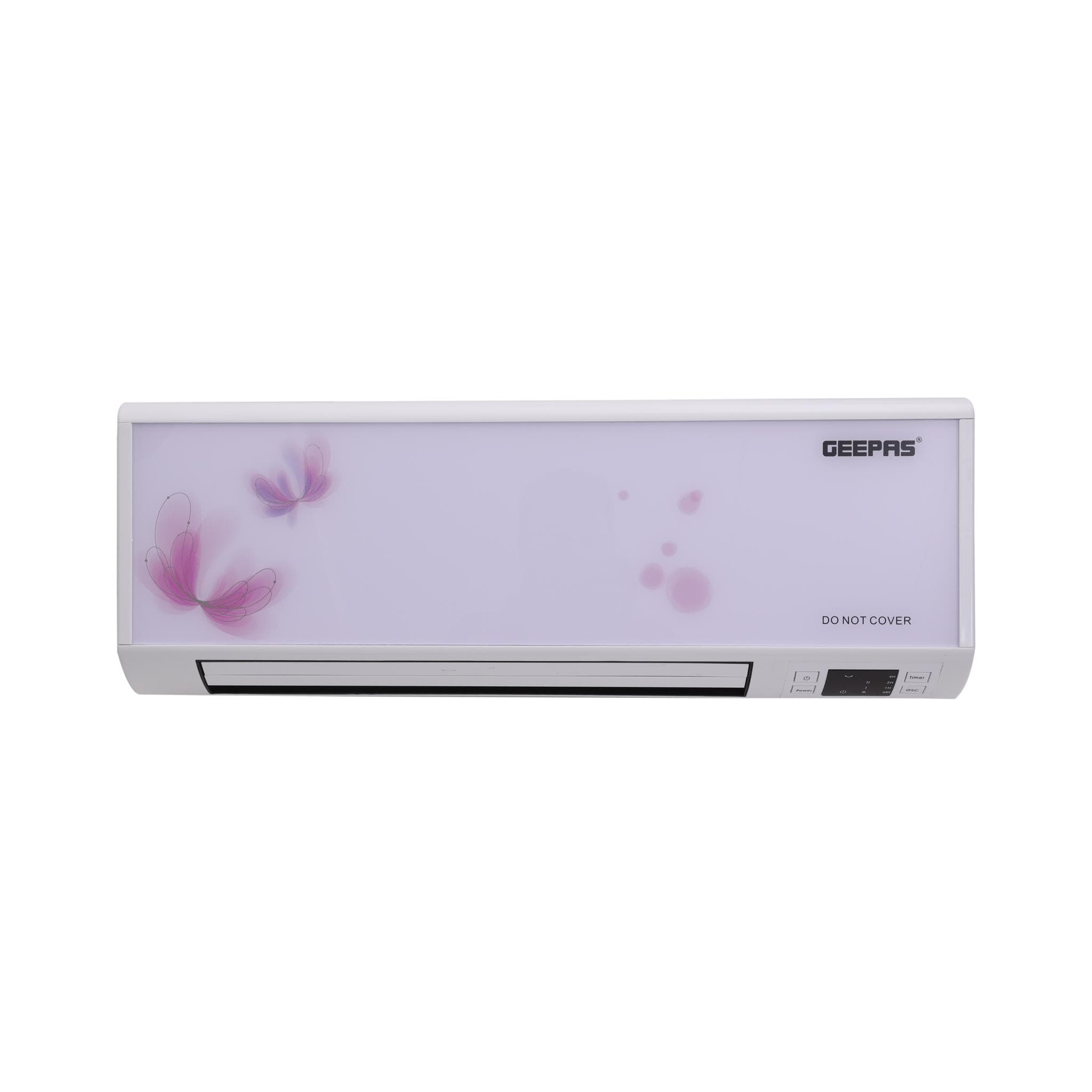 Geepas GWH9242 Wall Heater 2500W - Upright or Flatbed, Adjustable Thermostat with 2 Heat Settings 1500-2500W & Overheat Protection - Lightweight Heater with Cooling Option - 2 Year Warranty