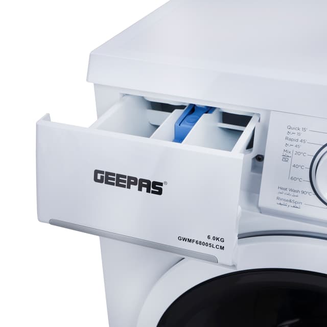 Geepas 6 Kg Front Loading Washing Machine GWMF68005LCU