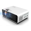 Wownect Home Theater LED Projector W80 Standard Mini Home Entertainment Cinema Projector with 1500 Lumens HD 3D Projector Built-In Speakers (HDMI USB VGA Headphone AV Audio SD Port) - White