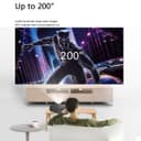 Wownect M5 4000 Lumens Home Theater Projector 3D Display HD Projector With AV, VGA, USB, HDMI - Black - Black