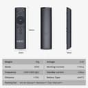 MINIX NEO M2 2.4G Motion Sensing Smart Remote Wireless Air Mouse with Voice Six-Axis Gyroscope Remot for MINIX Smart TV Box,PC - Black