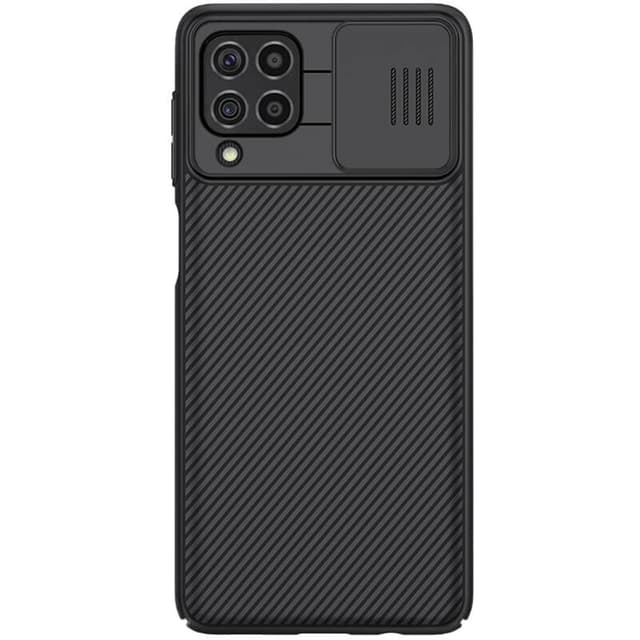 Nillkin Case Compatible with Samsung Galaxy F62 / M62 Cover, Hard CamShield with Camera Slide, Drop Protection Cover [Built-in Lens Protector][ Designed Case for Galaxy F62 / M62 ] - Black - Black