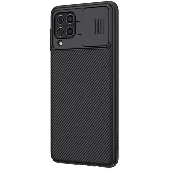 Nillkin Case Compatible with Samsung Galaxy F62 / M62 Cover, Hard CamShield with Camera Slide, Drop Protection Cover [Built-in Lens Protector][ Designed Case for Galaxy F62 / M62 ] - Black - Black