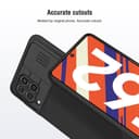 Nillkin Case Compatible with Samsung Galaxy F62 / M62 Cover, Hard CamShield with Camera Slide, Drop Protection Cover [Built-in Lens Protector][ Designed Case for Galaxy F62 / M62 ] - Black - Black