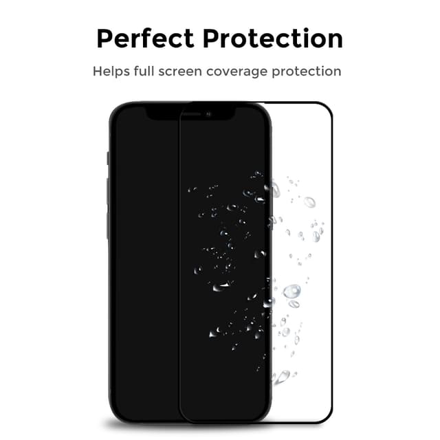 O Ozone Tempered Glass Screen Protector Compatible With iPhone 14 Plus , 9H Hardness Full HD Coverage Scratch Resistant Touch Sensitive Screen Guard (Pack of 2)