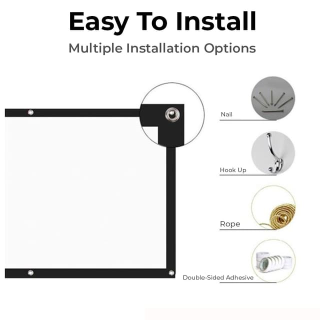 بروجكتر مع شاشة عرض Wownect Portable Home Cinema LED Projector