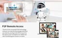 Smart Auto Tracking Camera Robot HD 1080P Cloud Auto Tracking