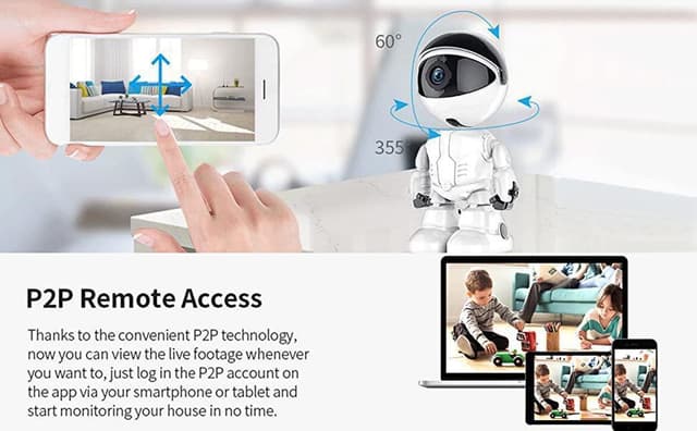 Smart Auto Tracking Camera Robot HD 1080P Cloud Auto Tracking