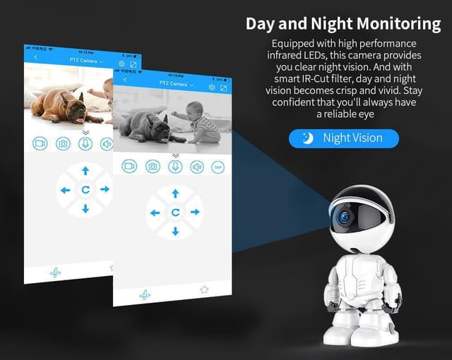 Smart Auto Tracking Camera Robot HD 1080P Cloud Auto Tracking