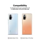 Ringke Case Compatible with Xiaomi Redmi Note 10 Pro / 10 Pro Max Hard Fusion-X Ergonomic Transparent Shock Absorption TPU Bumper [ Designed Case for Xiaomi Redmi Note 10 Pro / 10 Pro Max ] - Camo Black - Camo Black