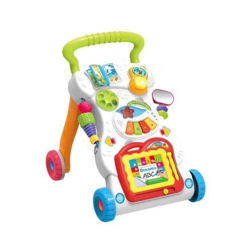لعبة عربة تعلم المشي للأطفال Huanger Multi Functional Music Walker