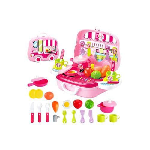 Gootoy 20 Piece Kitchen Suitcase Toy Playset