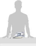 BLACK&DECKER Black+Decker 2200w Steam Iron With Non stick Soleplate And Spray Function Blue  X2000 b5 2 Years Warranty