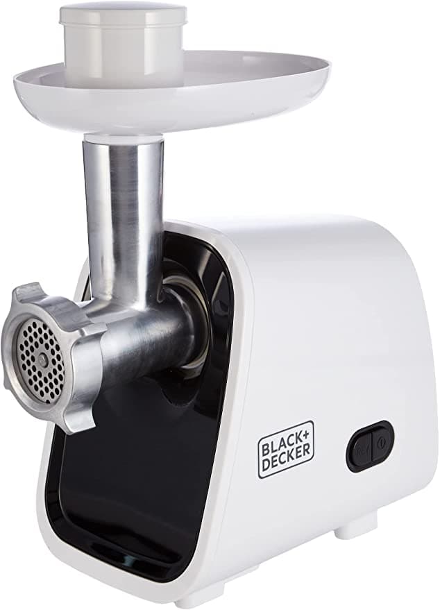 BLACK&amp;DECKER Black+Decker 1500W 3 in 1 Meat Mincer/Grinder/Sausage Maker White FM1500 B5 2 Year Warranty