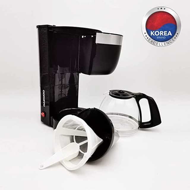 ماكينة قهوة 1.25 لتر 800 واط Daewoo Coffee Machine 10 Cup Coffee Maker