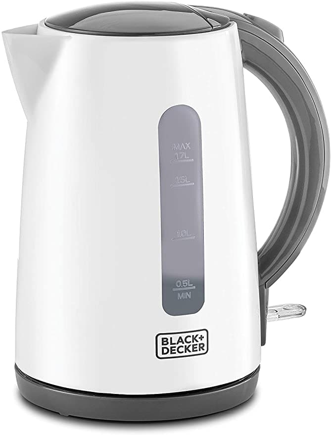 BLACK&amp;DECKER Black+Decker Concealed Coil Kettle White 1.7 litres Jc70 B5 2 Year Warranty