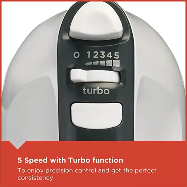 BLACK&amp;DECKER Black+Decker 300W Hand Mixer White  M350 B5 2 Years Warranty