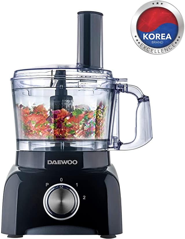 جهاز تحضير الطعام 450 واط Daewoo Food Processor 15 Functions 7-in-1