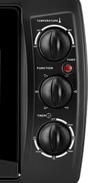 فرن كهرباء صغير متعدد الوظائف 19 لتر 1308 واط اسود بلاك اند ديكر  Black+Decker Black 1308W 19L Multifunction Toaster Oven