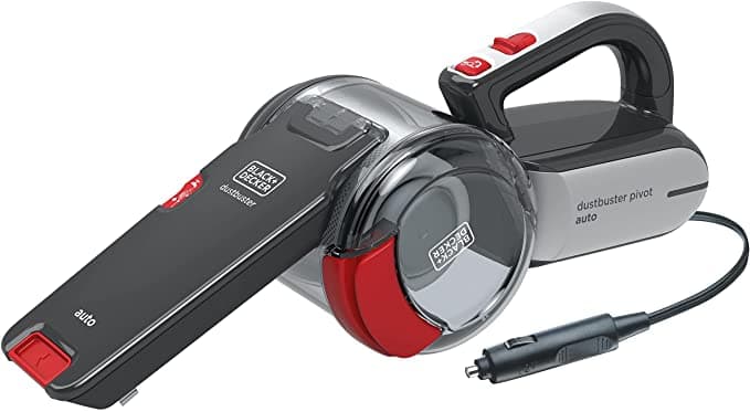 BLACK&DECKER Black+Decker 12V DC Pivot Cyclonic Auto Vac/Car Vacuum Cleaner with 3 Stage Filteration Multicolour  PV1200AV B5 2 Years Warranty