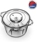 محضرة الطعام 500 واط Daewoo Food Chopper with Glass Bowl Quad Blade Mincer & Grinder Function