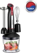 خلاط يدوي 400 واط Daewoo 4-in-1 Stainless Steel Hand Blender with Chopper and Whisk