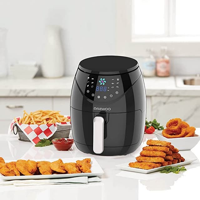 مقلاة كهربائية 1500 واط Daewoo 4 Liter Digital Air Fryer with Rapid Air Circulation Technology