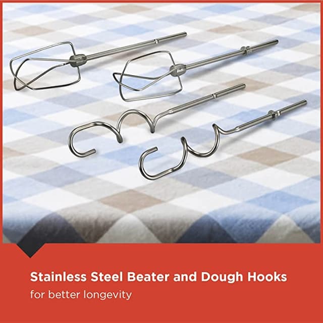 BLACK&amp;DECKER Black+Decker 300W Hand Mixer White  M350 B5 2 Years Warranty