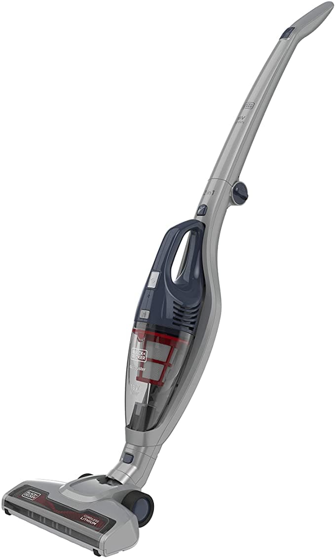 BLACK&amp;DECKER Black+Decker 18V 2 in 1 Cordless Stick Vacuum Cleaner Grey  SVB520JW B5 2 Years Warranty