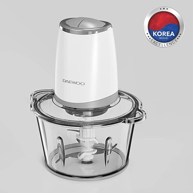 محضرة الطعام 500 واط Daewoo Food Chopper with Glass Bowl Quad Blade Mincer & Grinder Function