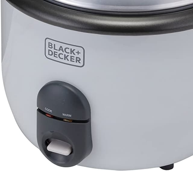 قدر ضغط 1.8 لتر Black+Decker 2-in-1 Non-Stick Rice Cooker with Steamer