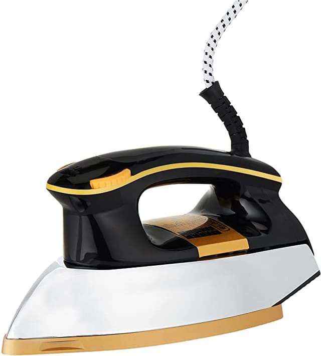 BLACK&amp;DECKER Black+Decker 1200W Heavy Weight Dry Iron Black/Gold  F550 b5 2 Year Warranty