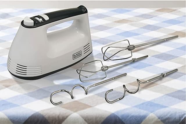 BLACK&amp;DECKER Black+Decker 300W Hand Mixer White  M350 B5 2 Years Warranty