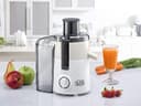 BLACK&amp;DECKER Black+Decker 250W Juicer Extractor with Large Feeding Chute White/Grey  JE250 B5 2 Years Warranty