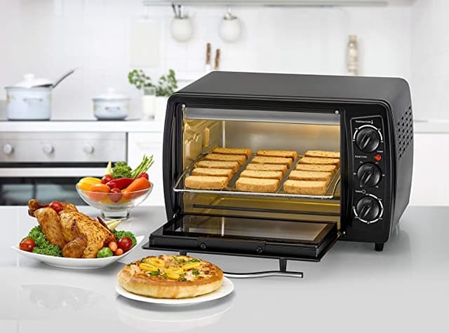 فرن كهرباء صغير متعدد الوظائف 19 لتر 1308 واط اسود بلاك اند ديكر  Black+Decker Black 1308W 19L Multifunction Toaster Oven