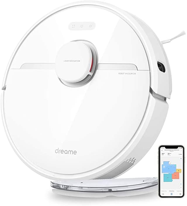 مكنسة كهربائية ذكية 3000 باسكال أبيض شاومي Xiaomi White 3000 Pa Dreame Robot Vacuum
