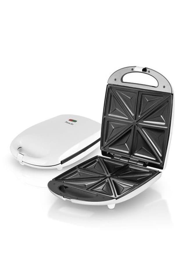 Saachi 4 Piece Sandwich Maker With Automatic Thermostat 1100 W NL ST 4655 WH White