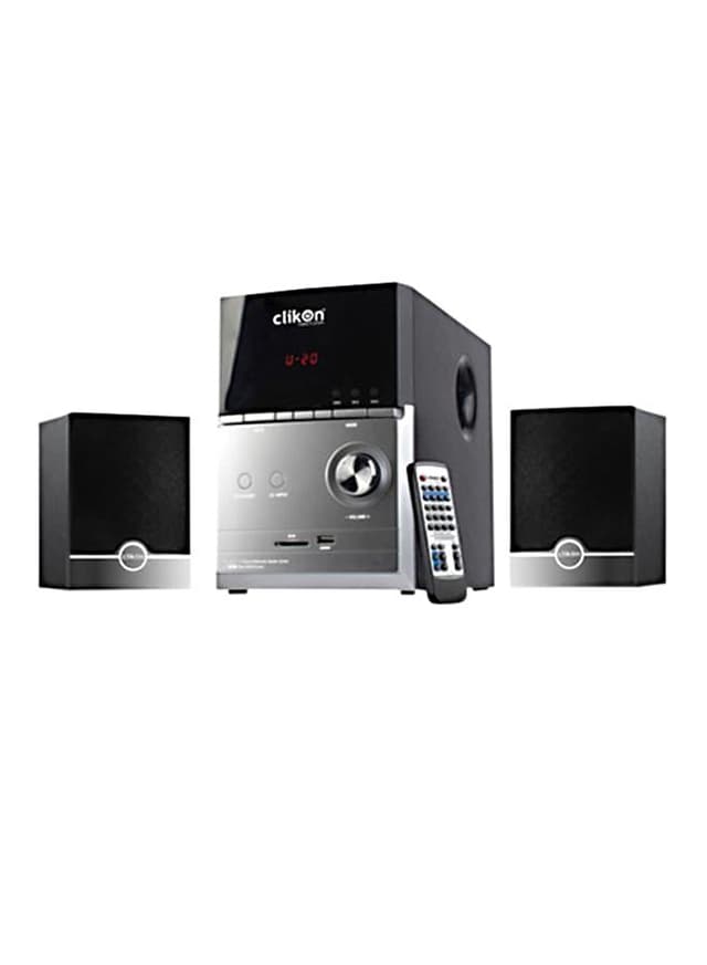 ClikOn Bluetooth Enabled 2.1ch Speaker Black/Grey